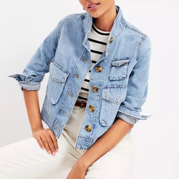 LOFT Jackets & Blazers - LOFT Jean Jacket Denim Blue Size Small A8